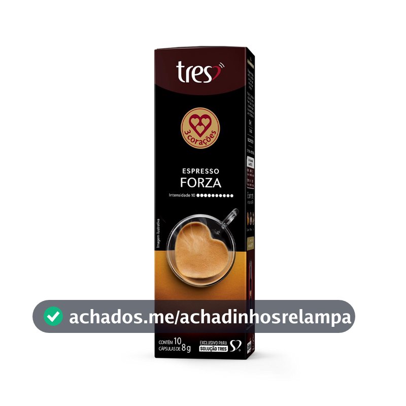 3 Corações Cápsula Café Espresso Forza TRES - 10 unidades