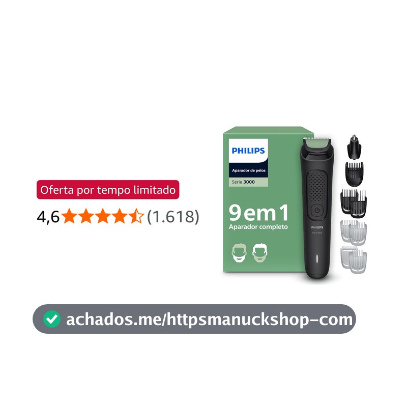 Philips Aparador e Barbeador Elétrico Série 3000 All-in-One 9 em 1