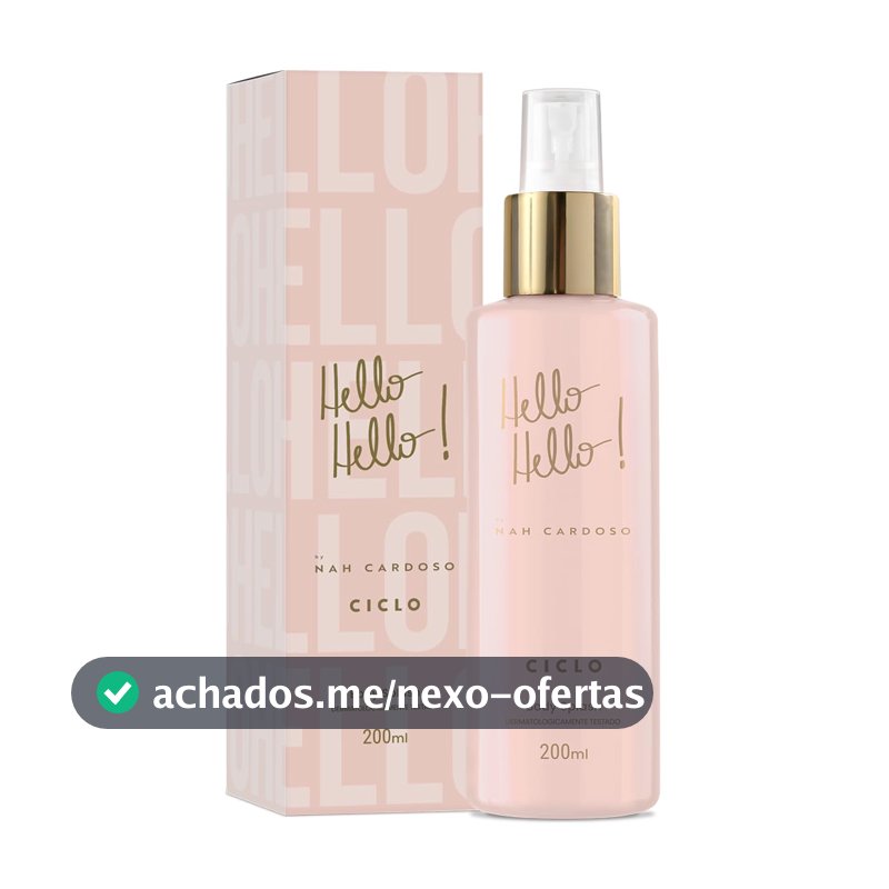 Body Splash Ciclo Hello Hello Nah Cardoso, 200ml
