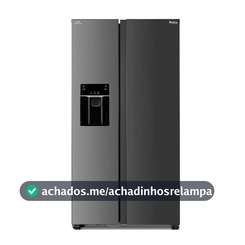 PHILCO Refrigerador side by side frost free prf613id eco inverter 513l inox 220v