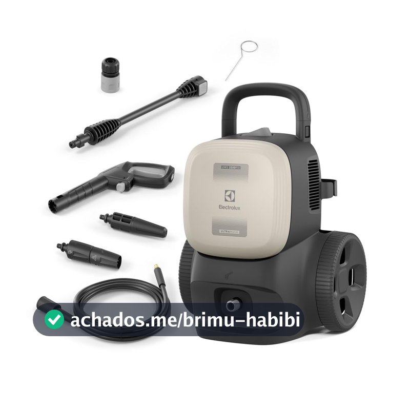 Lavadora Alta Pressão Lava Jato UWS2250 Lava Car Electrolux 2250PSI com 1800W Potencia UltraWash com Dispenser Detergente Integrado Alça Retrátil 220v