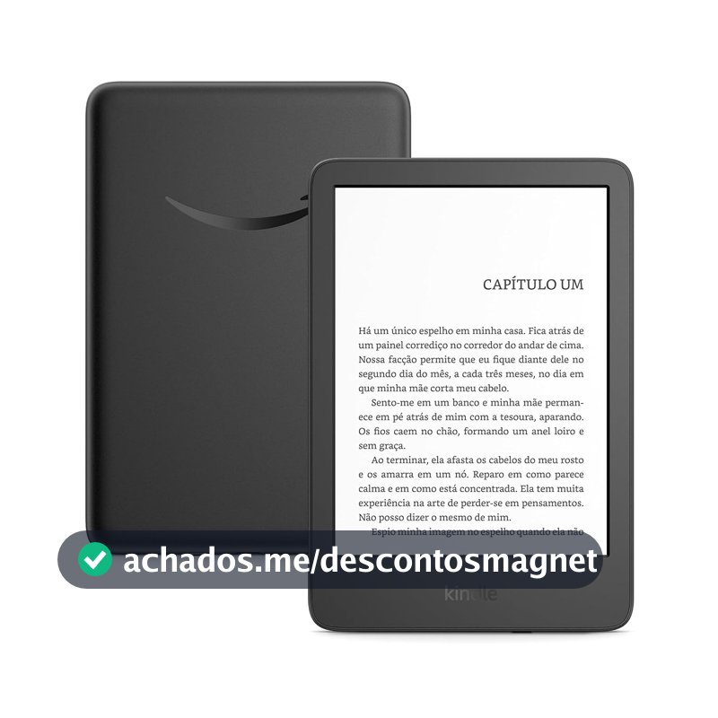 Kindle 16 GB (modelo 2024) - Leve e compacto, com tela antirreflexo, trocas de página rápidas, luz frontal ajustável e bateria de longa duração - Cor Preta