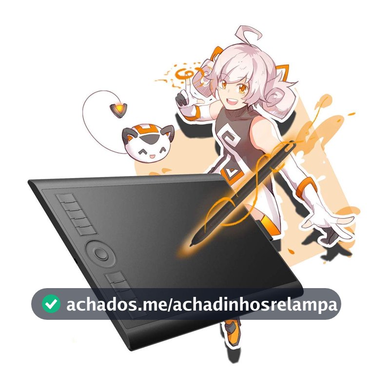 GAOMON Mesa Digitalizadora M10K PRO 10 polegadas, tablet de arte digital, suporta função de inclinação e radial com 10 teclas de atalho, caneta stylus