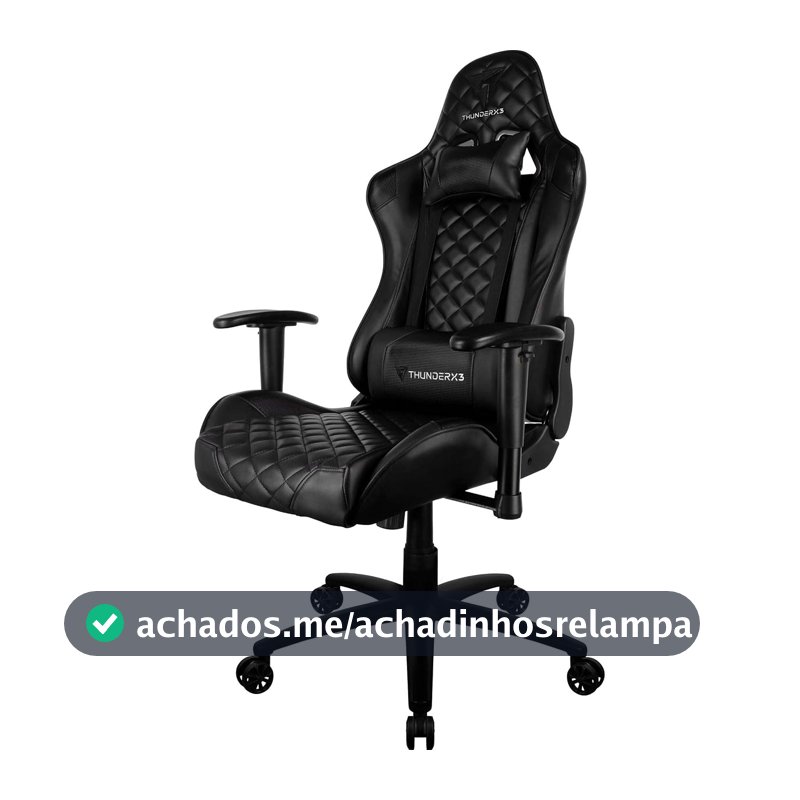 Cadeira Gamer Profissional TGC12 Preta ThunderX3.