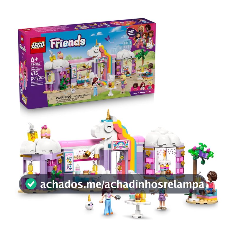 LEGO Friends Cafeteria do Unicórnio dos Sonhos Divertido 42684 (475 Peças)