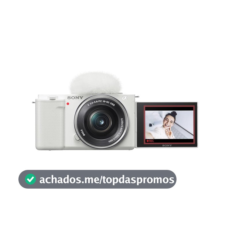 Sony Alpha ZV-E10 - Kit de câmera Vlog sem espelho com lentes intercambiáveis APS-C - Branco