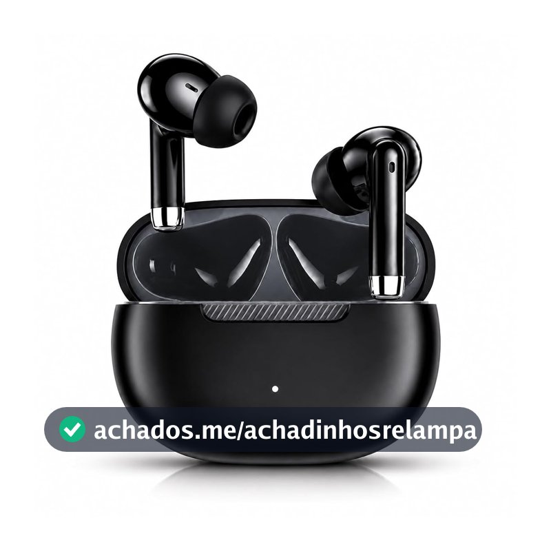 Fone de Ouvido Bluetooth Sem Fio 5.4 TWS Compatível com iOS e Android com Redução de Ruído e Microfone à Prova d'Água Esportivo para Treino Academia Corrida Trabalho e Lazer - PREMIUM®