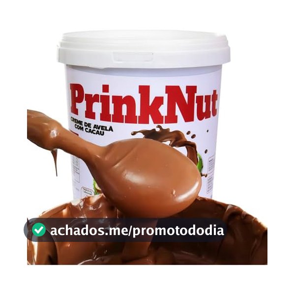 Creme de Avelã com Cacau PrinkNut 1kg - Delicioso e Cremoso, Chocolate Perfeito para Pães, Bolos e Sobremesas