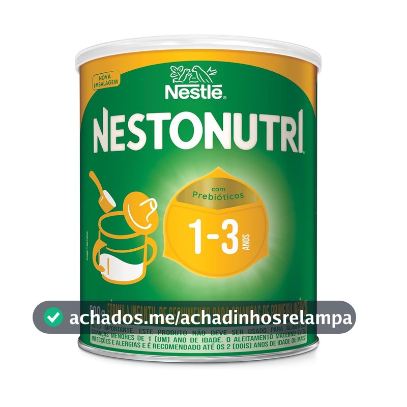 Fórmula Infantil em Pó Nestonutri 1+ para Crianças Acima de 1 Ano, 800g (Contém Leite)