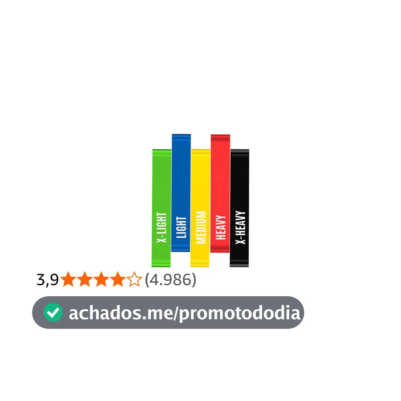 Kit 5 Faixas Elásticas Elásticos Alongamento Pilates Yoga Exercícios Condicionamento Físico Yoga Saúde Relaxamento Academia Músculos Personal Trainer Thera Band Fitness Mini Bands
