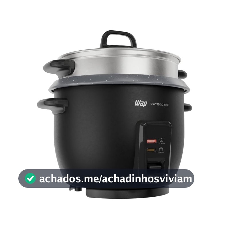 WAP Panela de Arroz Elétrica WRC1000 2 em 1 Vapor 127V