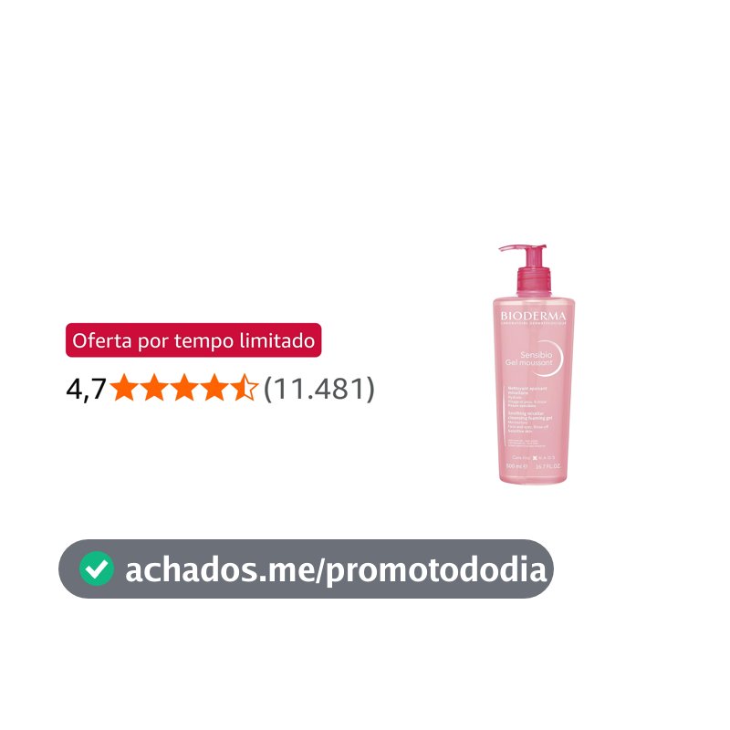 BIODERMA Gel de Limpeza Micelar Facial Sensibio Gel Moussant 525G
