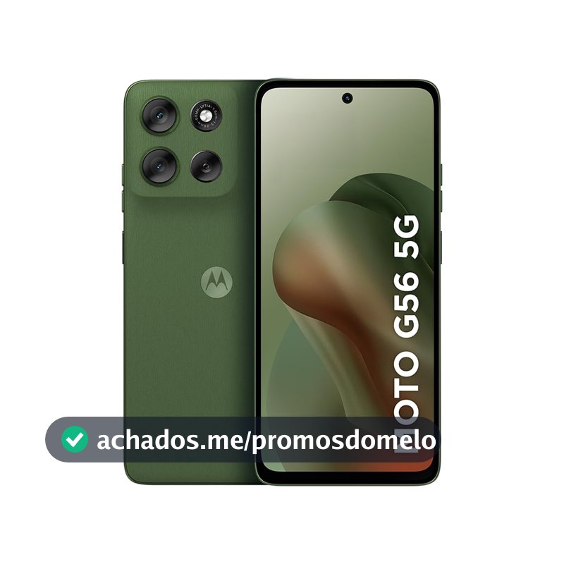 Smartphone Motorola Moto g56 5G - 256GB 8GB RAM+16GB Ram Boost e 50MP Sony Lytia 600 Camera Ultrarresistencia militar IP68 + IP69 - Verde