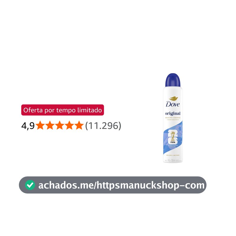 Dove Desodorante Antitranspirante Aerossol Original 250 ML, Leve Mais e Pague Menos