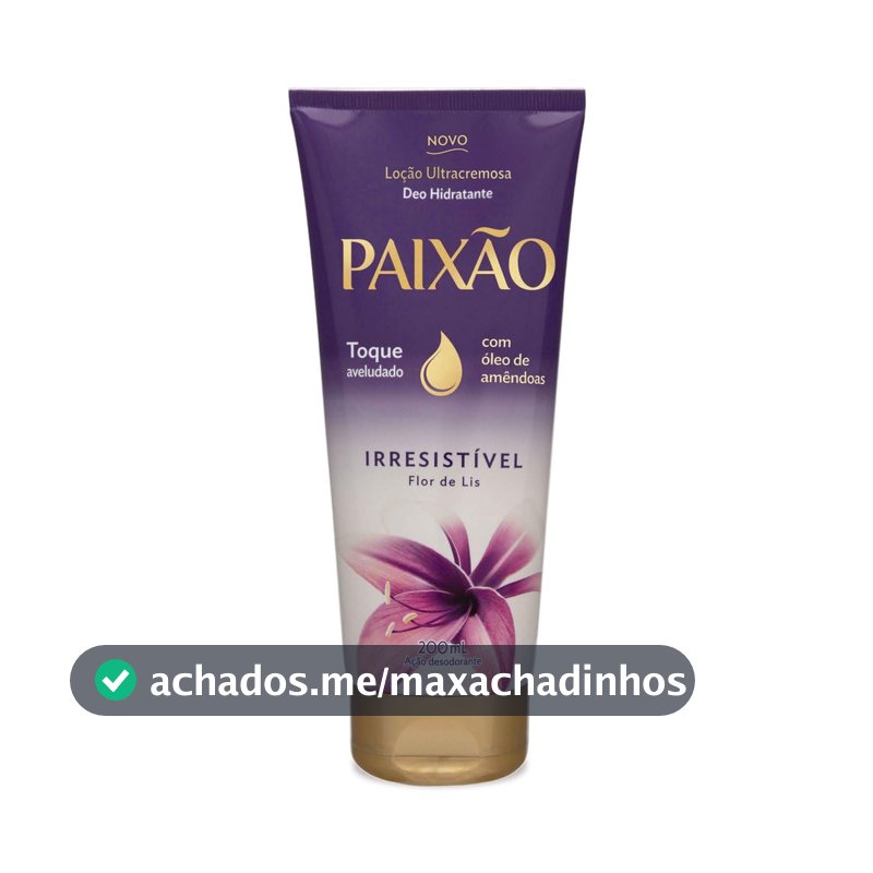Paixão Loção Hidratante Ultracremosa Irresistível Flor De Lis Ação Desodorante 200Ml
