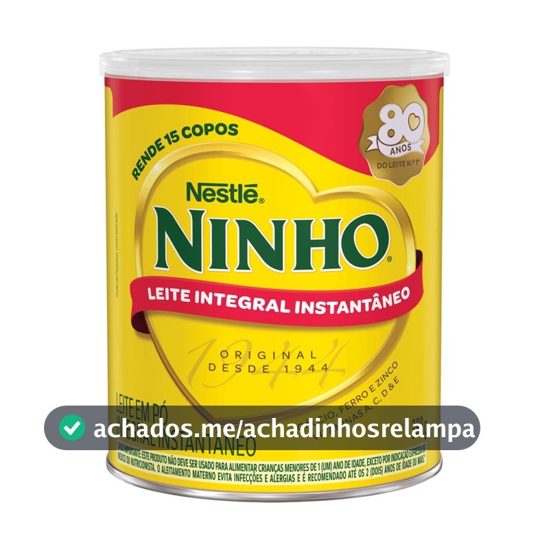 Leite Pó Instantâneo Integral Ninho Lata 380g