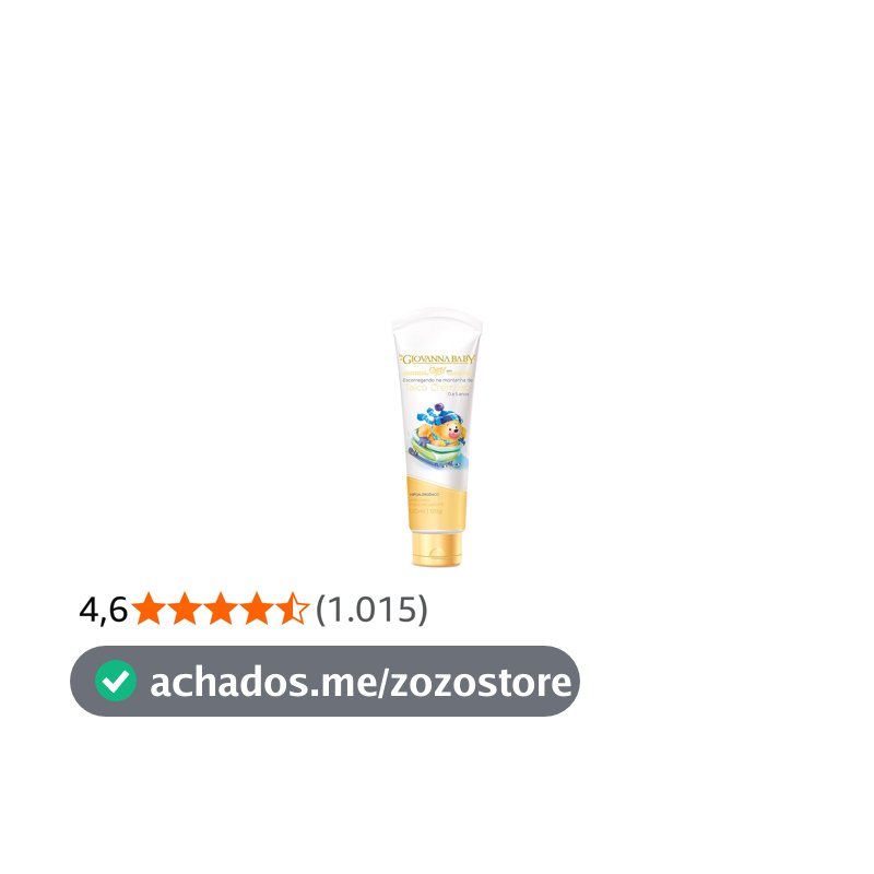 Talco Cremoso 120Ml, Giby, Amarelo