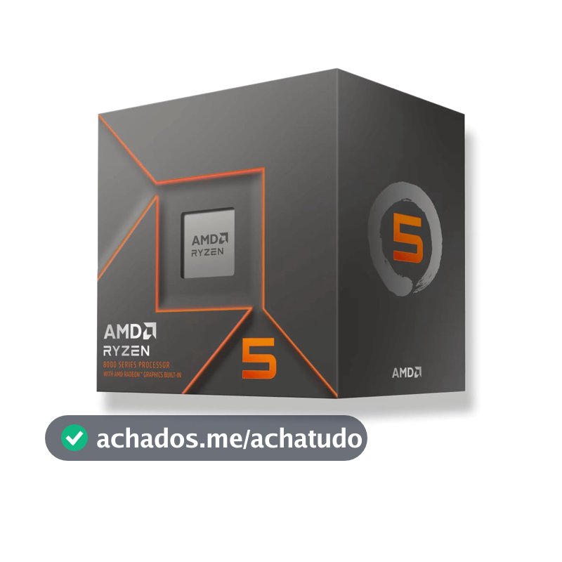 Processador AMD Ryzen 5 8500G Box (AM5/6 Cores/12 Threads/5.0GHz/22MB Cache/Wraith Stealth/AMD Radeon 740M)
