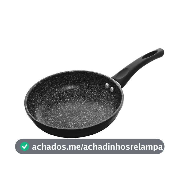 LYOR - Frigideira de Indução em Alumínio com Revestimento Cerâmico Granilite Preta 20cm