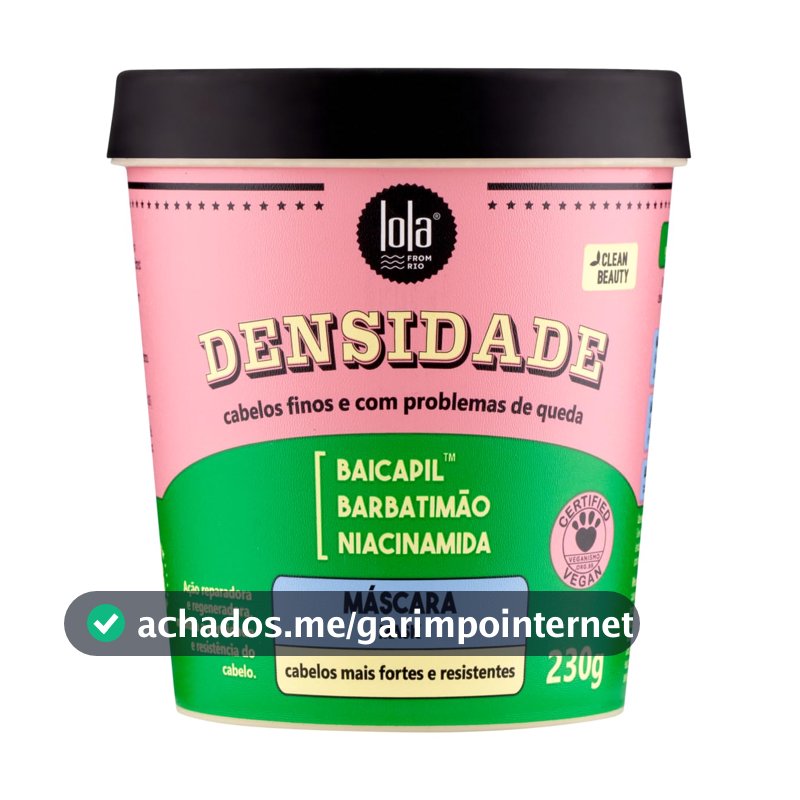 Densidade Máscara Capilar 230g , Lola Cosmetics
