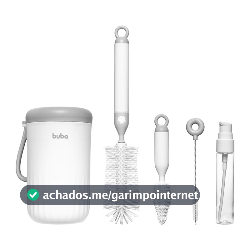 Kit de Limpeza de Mamadeira Buba, Portátil
