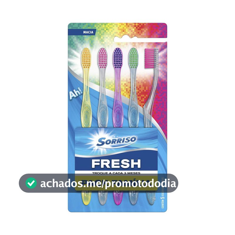 Sorriso Fresh Escova de Dente, 5 Unidades