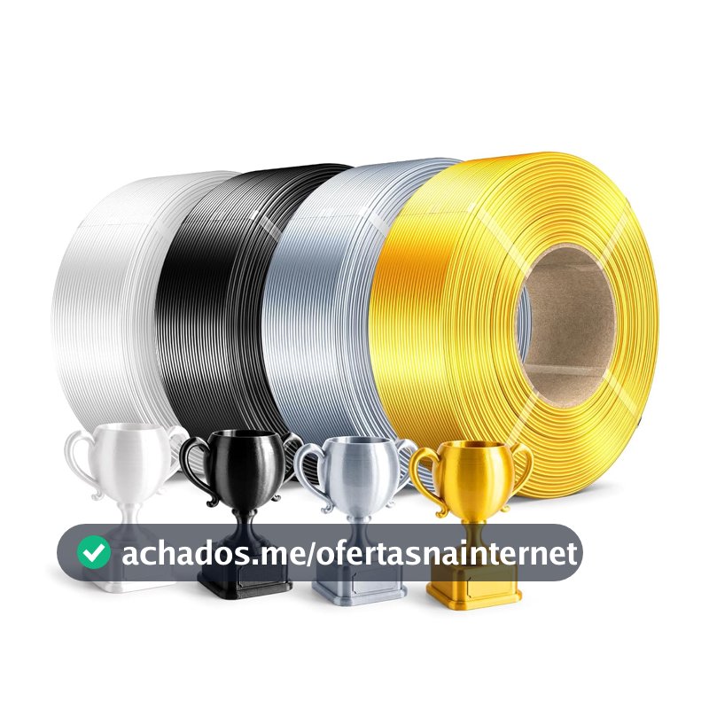 SUNLU Refil de filamento Silk PLA Plus 1,75 mm, 4 pacotes, 4 kg