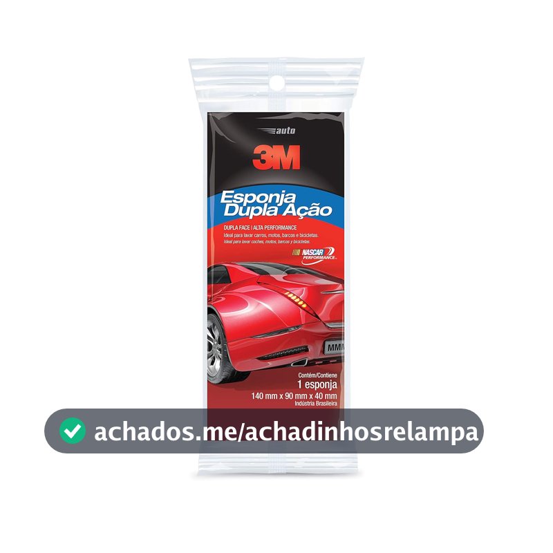 3M Esponja Dupla Ação para Carros Alta Performance 1 Unidade