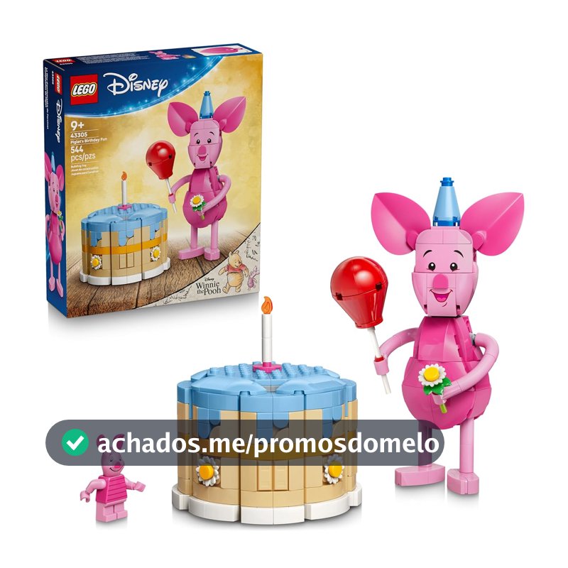 LEGO Disney Classic Aniversário Divertido do Leitão 43305 (544 Peças)