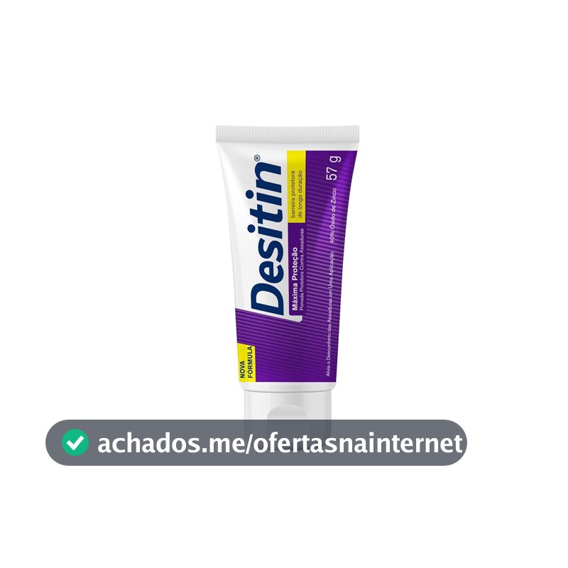 Creme Preventivo de Assaduras para Bebês Desitin, Máxima Proteção, 57g