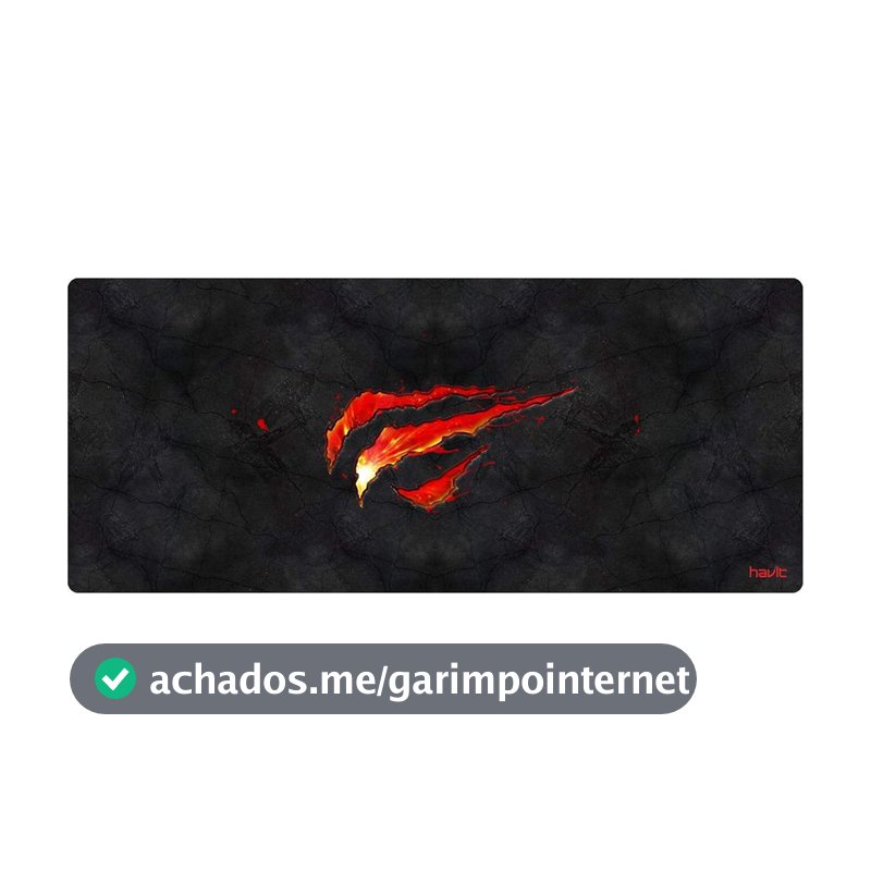Havit Mouse Pad Grande 70 X 30 Cm Gamer, Hv-MP861, Movimento Suave e Preciso, Costurado, Preto