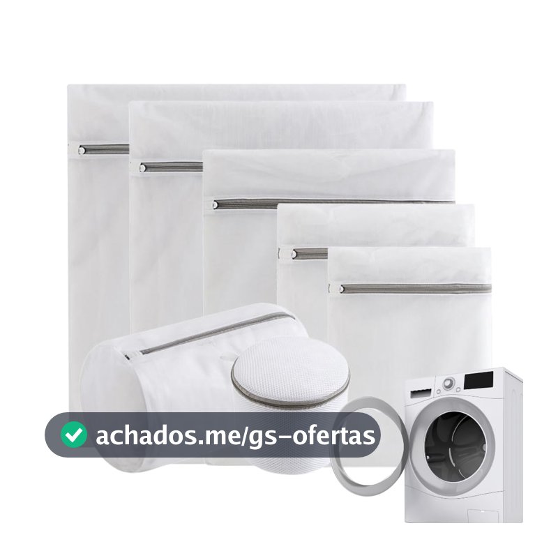 Kit C/14 Sacos para Lavagem de Roupas na Máquina com Zíper Reforçado