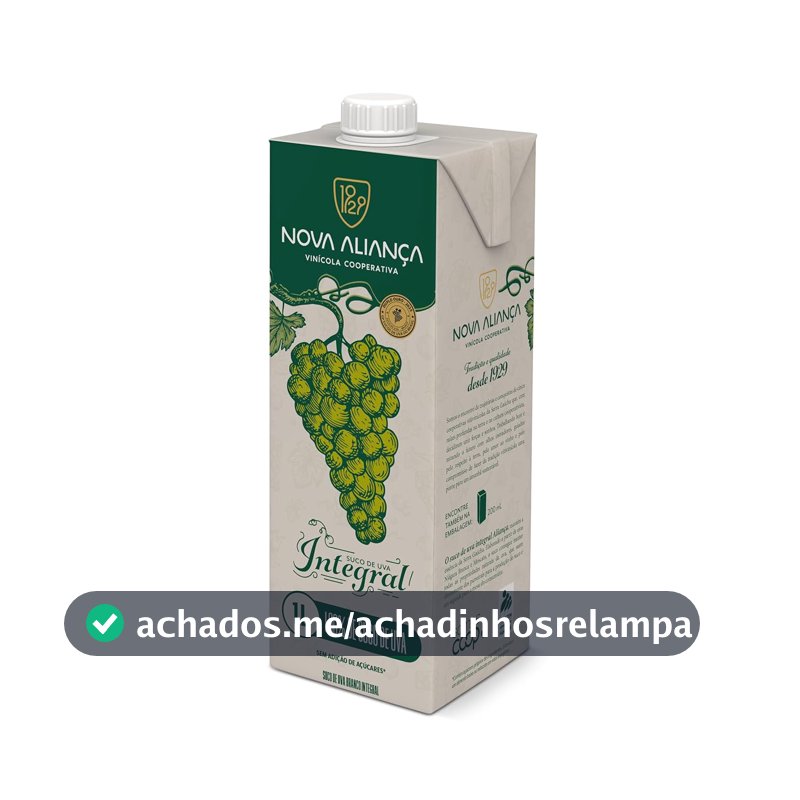 Suco de Uva Branco Integral Nova Aliança 1L