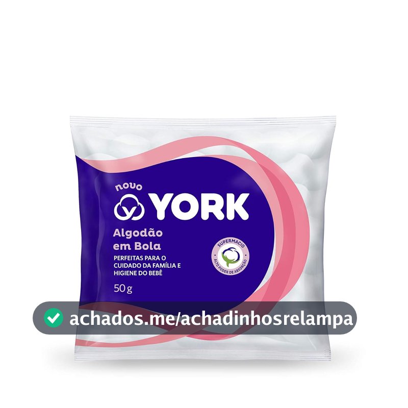 York Algodão Em Bola 50G Branco Unit