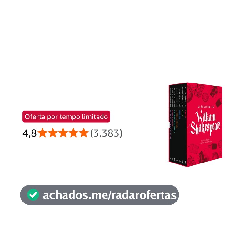 Box Clássicos de William Shakespeare - com 7 marcadores de páginas
