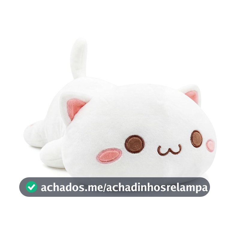 Onsoyours Brinquedo de pelúcia fofo gatinho de pelúcia animal de estimação gatinho macio anime gato travesseiro de pelúcia para crianças (gato branco A, 50,8 cm)
