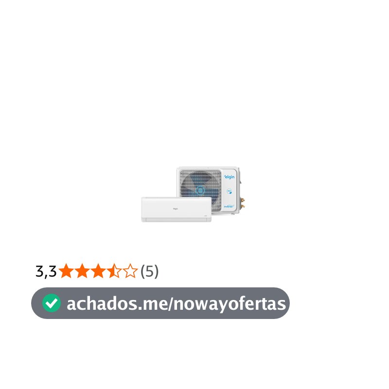Ar-Condicionado Split HW Inverter Elgin Eco III Wi-Fi 12.000 BTUs R-32 Só Frio 220V