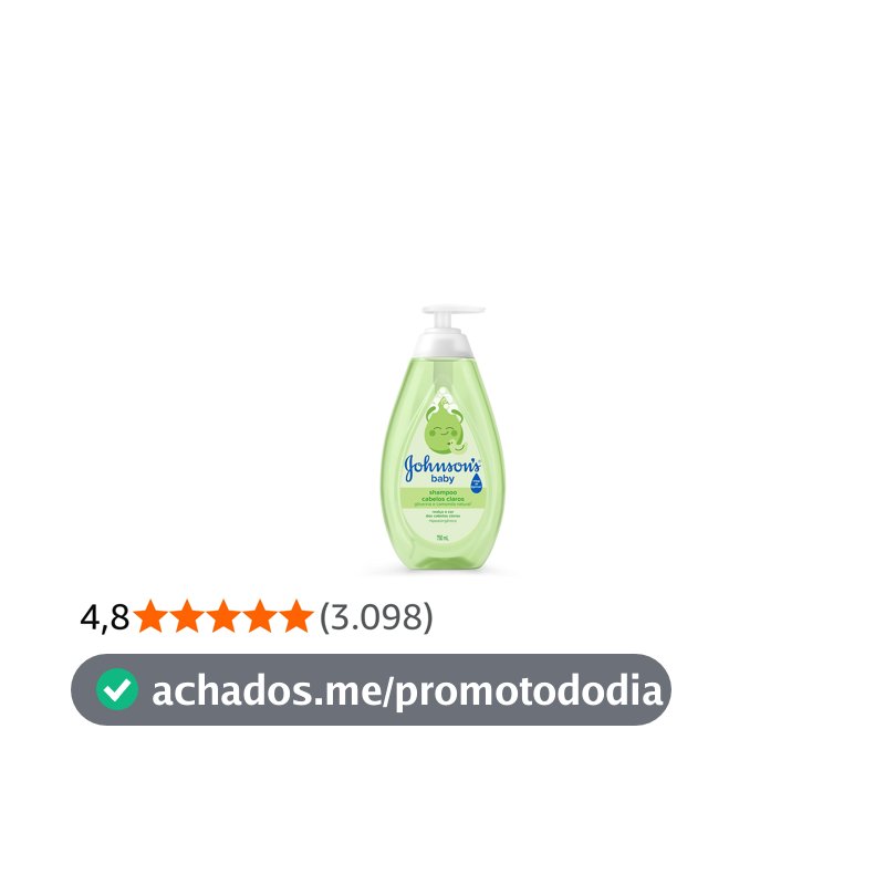 Shampoo Johnson's Baby Cabelos Claros, 750ml