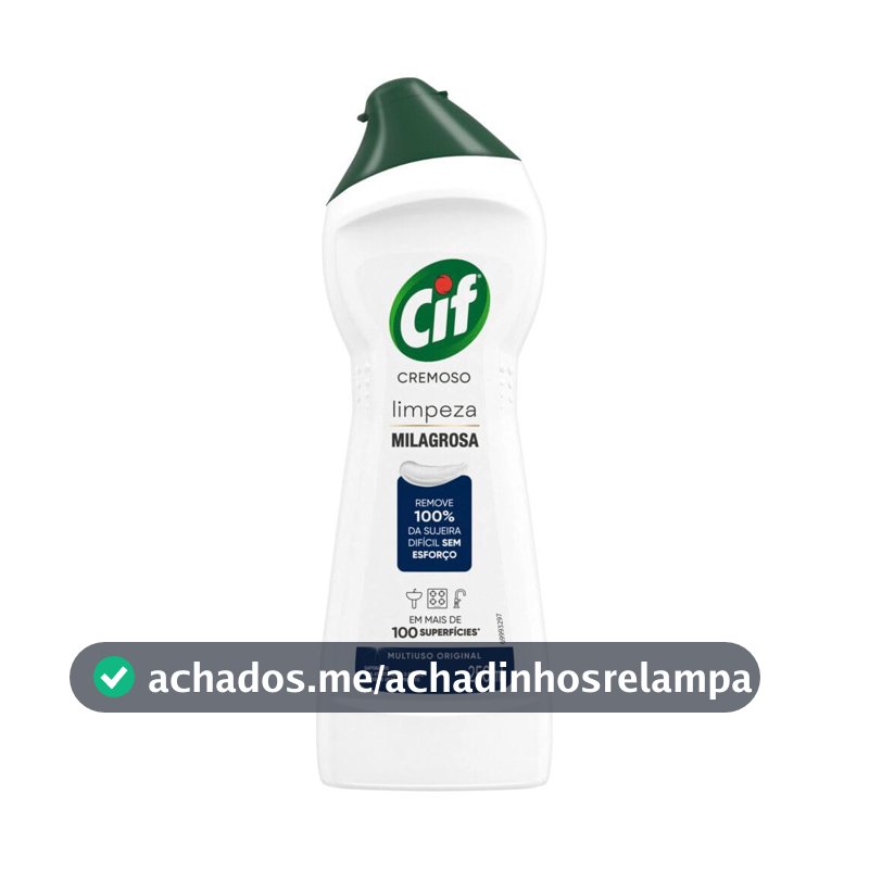 Cif Cremoso Limpeza Milagrosa Produto De Limpeza De Casa Milagroso Original Remove 100% Da Sujeira Difícil Sem Esforço 250 Ml
