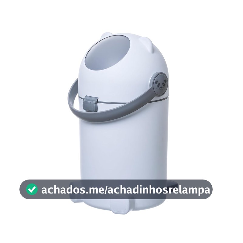Gato Panda - Lixeira Anti Odor Easy Max 10 Litros – Design Compacto e Higiênico, Fácil de Limpar, Ideal para Quartos de Bebê, Cozinhas