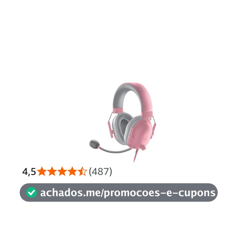 Razer Fone de ouvido BlackShark V2 X Xbox: drivers de 50 mm - microfone cardioide - leve - fones de ouvido confortáveis com isolamento de ruído - para Xbox Series X, Series S, PS5, PC, switch via