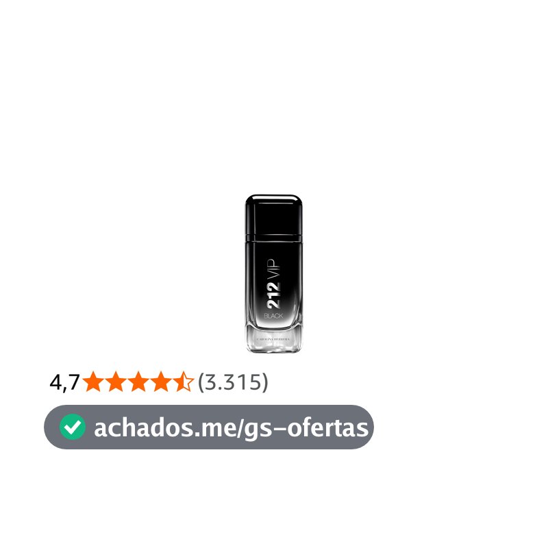 212 Vip Black Carolina Herrera - Perfume Masculino Eau de Parfum - 100ml, Carolina Herrera, 100