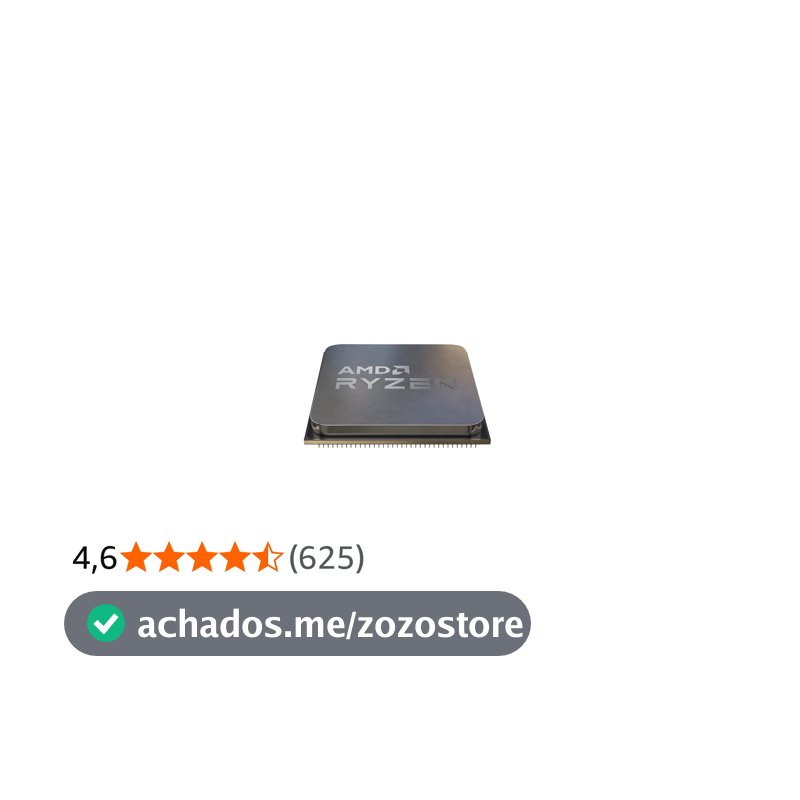 Processador AMD Ryzen 7 5700X, 3,4 GHz, 8 núcleos, 16 threads, cache de 32 MB, soquete AM4, OEM