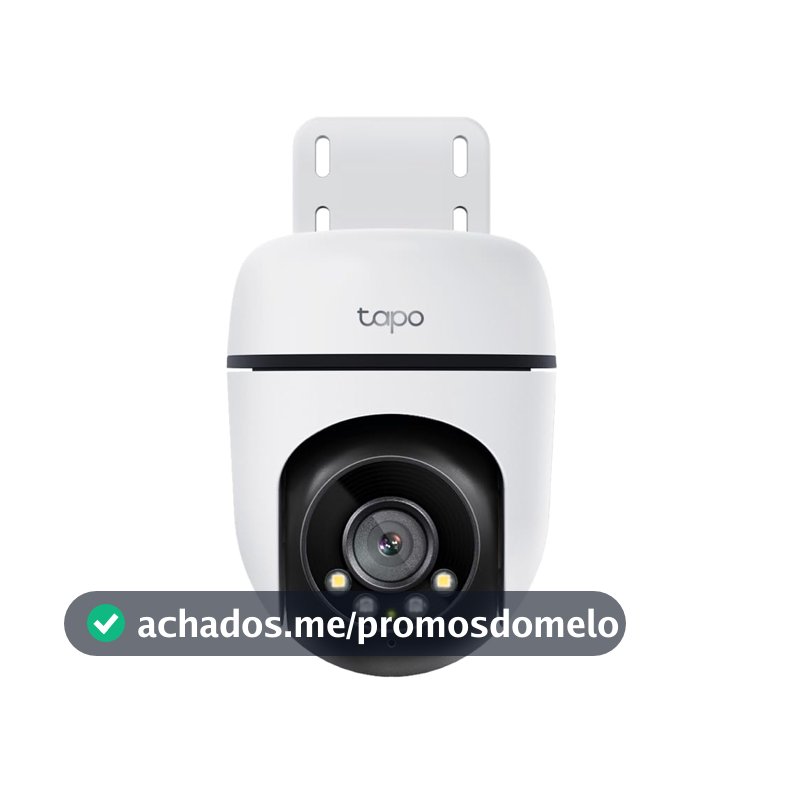 TP-Link Tapo C500 Câmera de Segurança Wi-Fi Externa 360°, Full HD 1080p, Visão Noturna Colorida de Até 30 m, Detecção de Pessoas, IP65, Áudio Bidirecional, Alexa e MicroSD de Até 512 GB