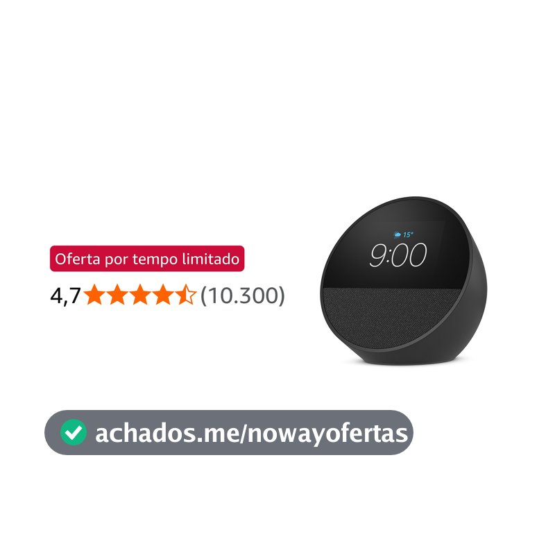 Echo Spot com Alexa (Geração mais recente)