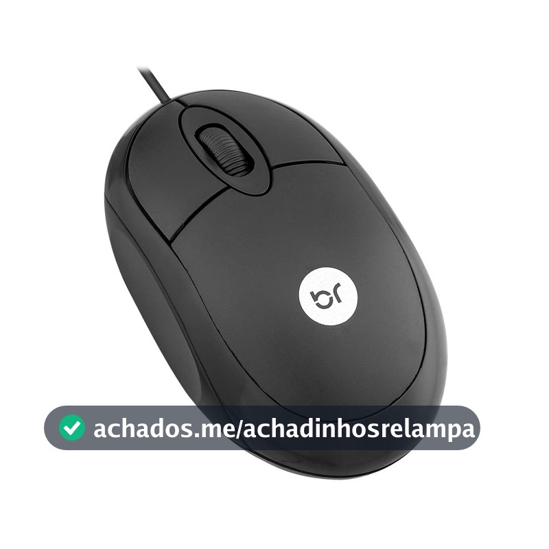 Bright Mouse Standard Preto, Conexão USB