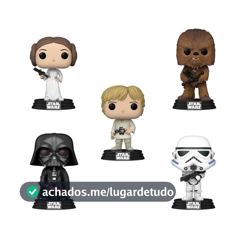 Kit 5 Bonecos Funko Pop! Star Wars