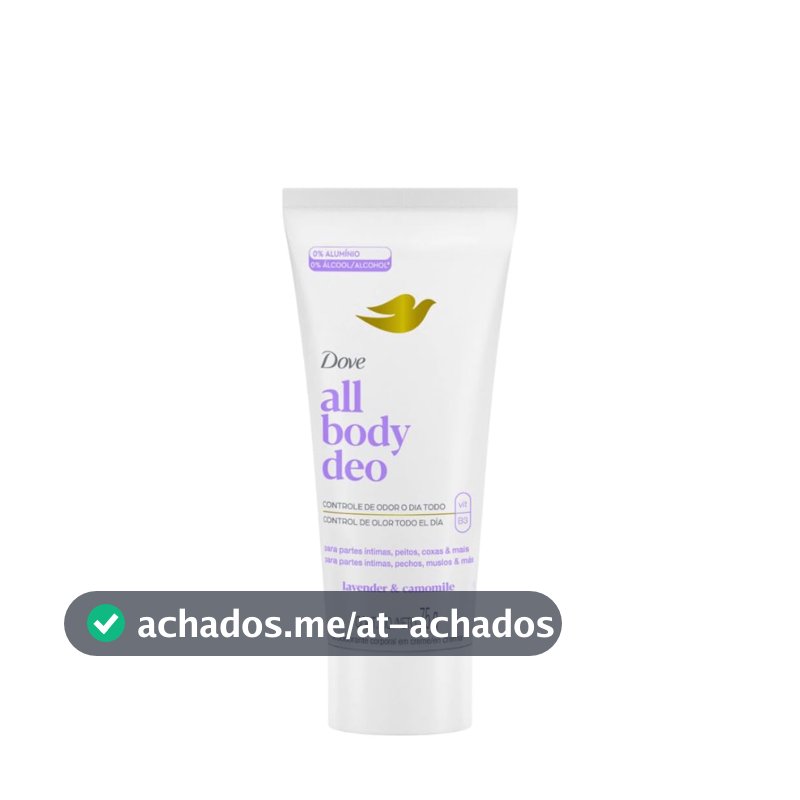 Desodorante Corporal em Creme Dove, Lavanda e Camomila, 75g