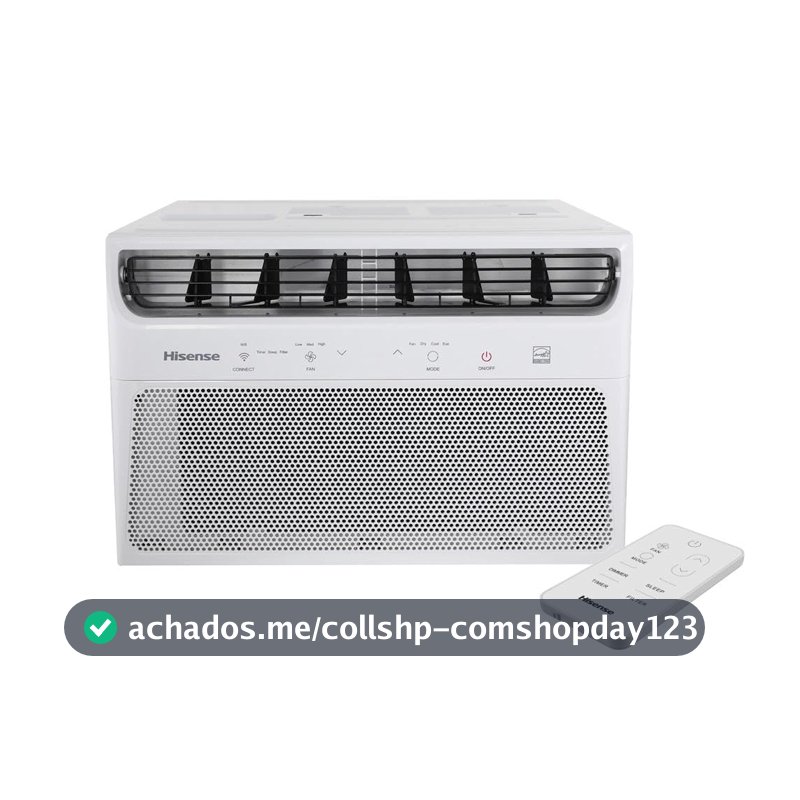Ar Condicionado Janela Eletrônico Hisense com Wi-Fi 10.000 BTUs Frio R-32 AW-10CW2RVGU00-220V