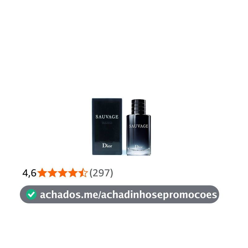 Sauvage Masculino de Christian Dior Eau de Toilette 100ml